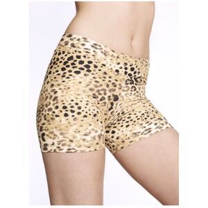 Leopard Second Skin Gym Shorts UK Sz XS